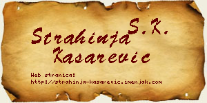 Strahinja Kašarević vizit kartica